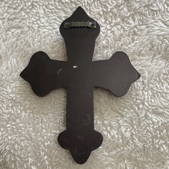 Hobby Lobby Red and Gold Wall Cross - Picture 2 of 5